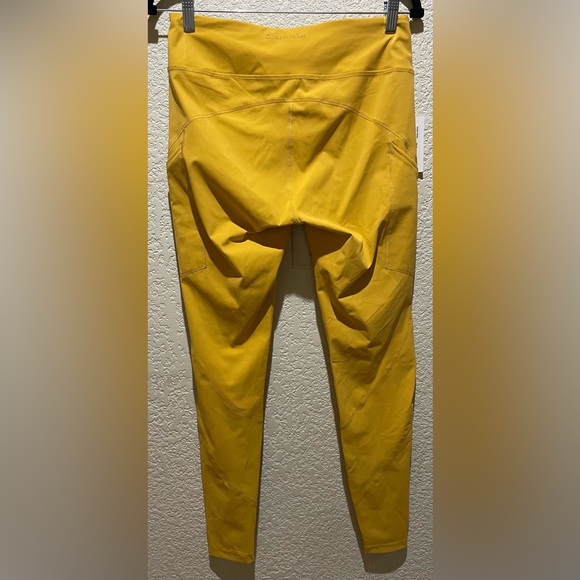 NWT Outdoor Voices Superform Full Length Legging in Cider Yellow Size L Pockets - Picture 4 of 7